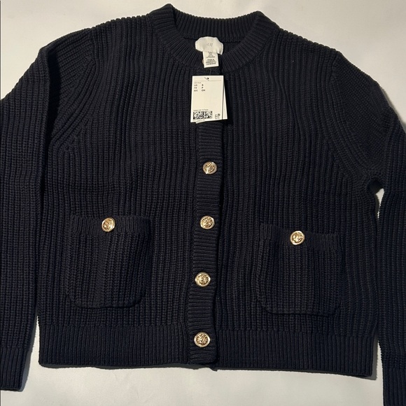 H&M Black Short Knit Cardigan - Picture 2 of 9